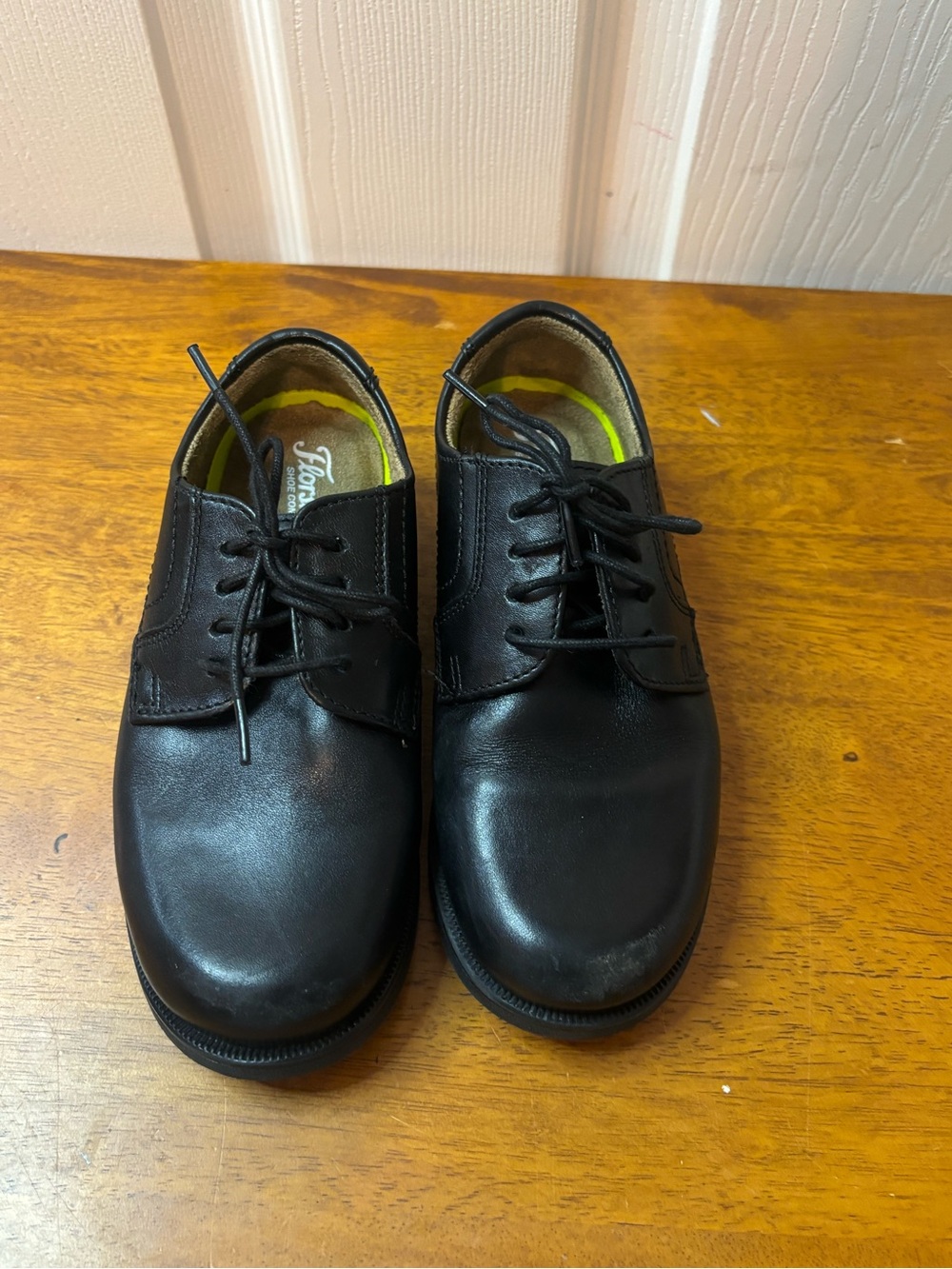 Boy’s Black Lace-up - Comfortable Dress Shoes-Oxfords- Florsheim- Size 12